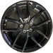 19" MUSTANG 24-25 19x8.5 5 spoke U spoke black Original OEM Wheel Rim - Front View