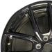 19" MUSTANG 24-25 19x8.5 5 spoke U spoke black Original OEM Wheel Rim - Angle View