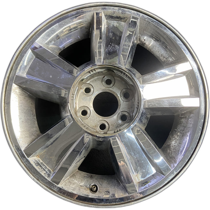 20" AVALANCHE 1500 09-10 20x8.5, 5 spoke, covered lug nuts, grooved spoke - Front View