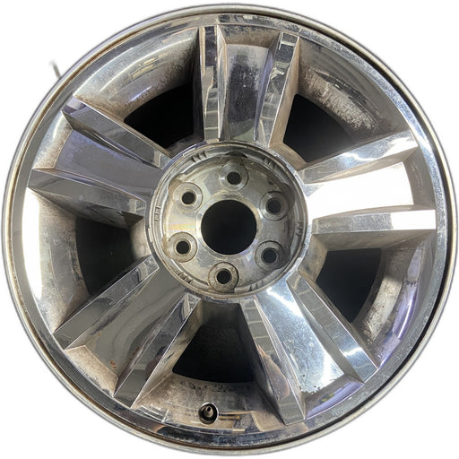 20" AVALANCHE 1500 09-10 20x8.5, 5 spoke, covered lug nuts, grooved spoke - Front View