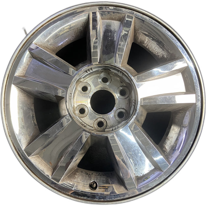 20" AVALANCHE 1500 09-10 20x8.5, 5 spoke, covered lug nuts, grooved spoke - Front View