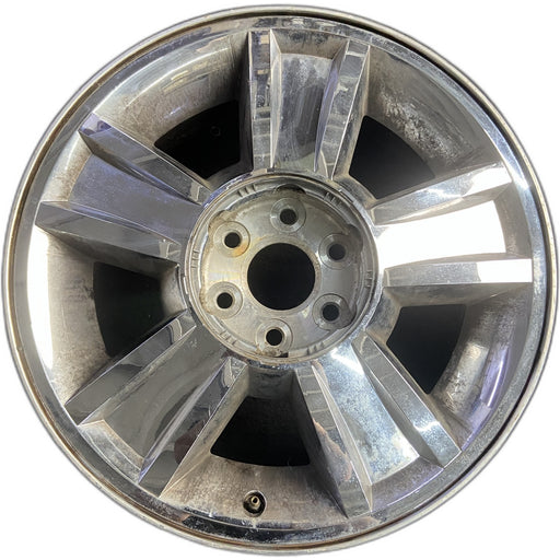 20" AVALANCHE 1500 09-10 20x8.5, 5 spoke, covered lug nuts, grooved spoke - Front View