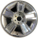 20" AVALANCHE 1500 09-10 20x8.5, 5 spoke, covered lug nuts, grooved spoke - Front View