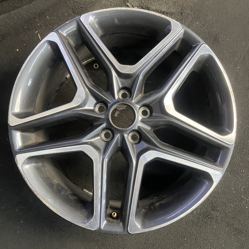 19" VELOSTER 19-21 19x8 Original OEM Wheel Rim - Angle View