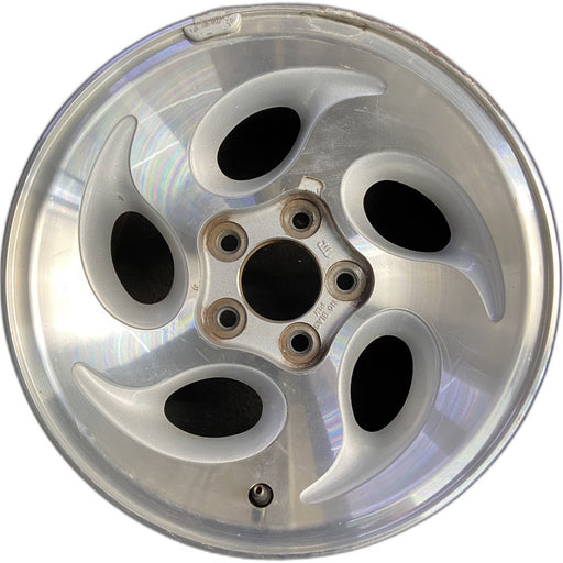15" EXPLORER 95 15x7 aluminum 5 ovals Original OEM Wheel Rim - Front View