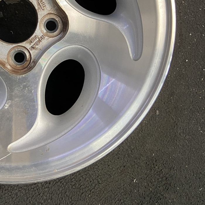 15" EXPLORER 95 15x7 aluminum 5 ovals Original OEM Wheel Rim - Back View