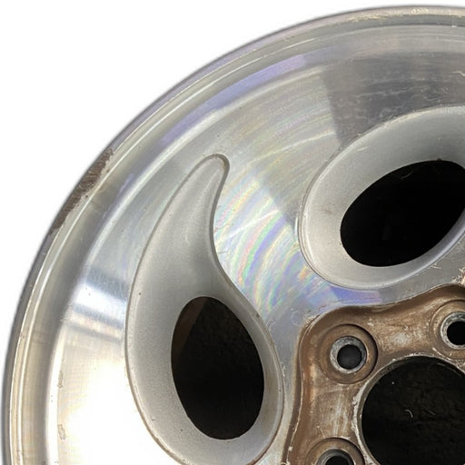 15" EXPLORER 95 15x7 aluminum 5 ovals Original OEM Wheel Rim - Angle View