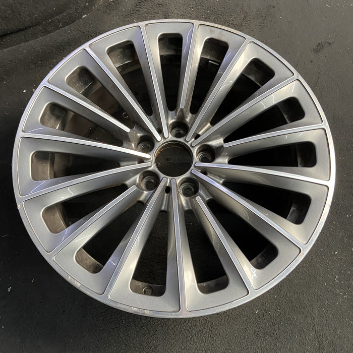 19" BMW 535i GT 10-13 19x8.5 , 15 spoke, alternating spoke Original OEM Wheel - Side Profile