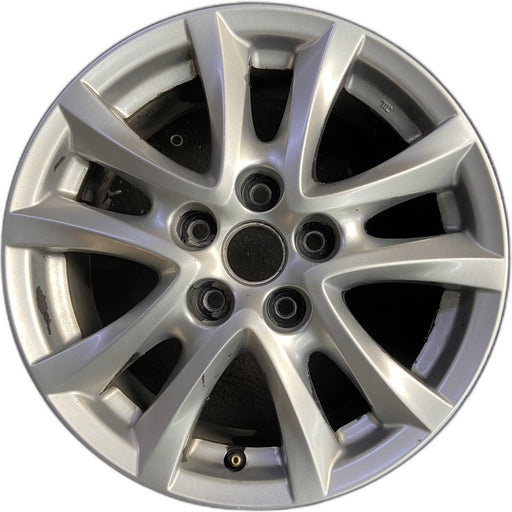 16" MAZDA 3 14-16 16x6.5, alloy, Original OEM Wheel Rim - Front View
