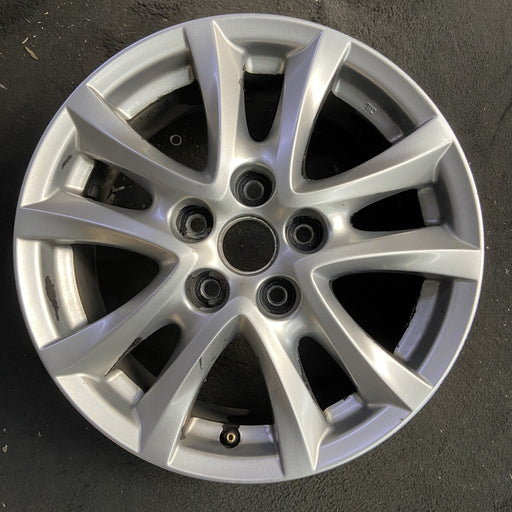 16" MAZDA 3 14-16 16x6.5, alloy, Original OEM Wheel Rim - Angle View
