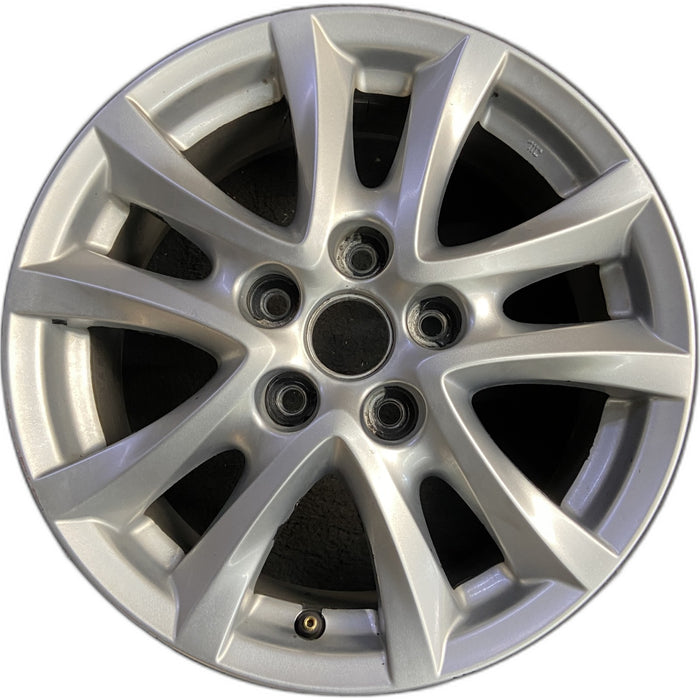 16" MAZDA 3 14-16 16x6.5, alloy, Original OEM Wheel Rim - Front View