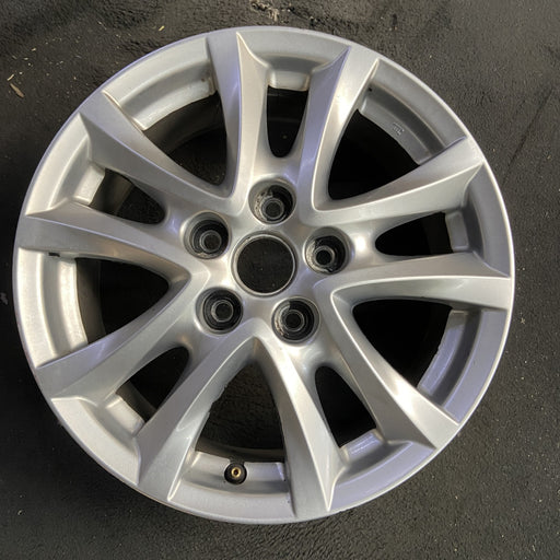 16" MAZDA 3 14-16 16x6.5, alloy, Original OEM Wheel Rim - Angle View