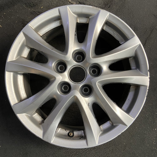 16" MAZDA 3 14-16 16x6.5, alloy, Original OEM Wheel Rim - Angle View