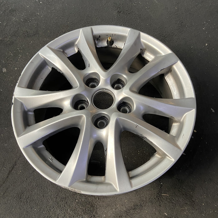 16" MAZDA 3 14-16 16x6.5, alloy, Original OEM Wheel Rim - Close-Up Detail