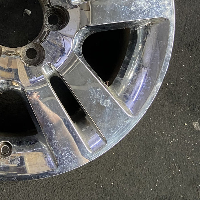 18" TACOMA 12 18x7.5 alloy 5 twin spoke chrome clad Original OEM Wheel Rim - Back View
