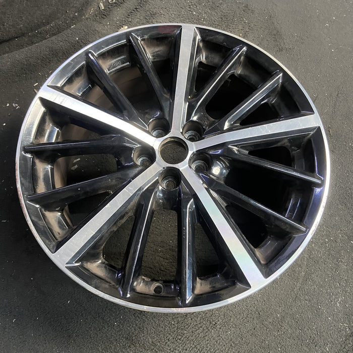 18" 86 19-20 18x7.5 , 15 spoke Original OEM Wheel Rim - Side Profile