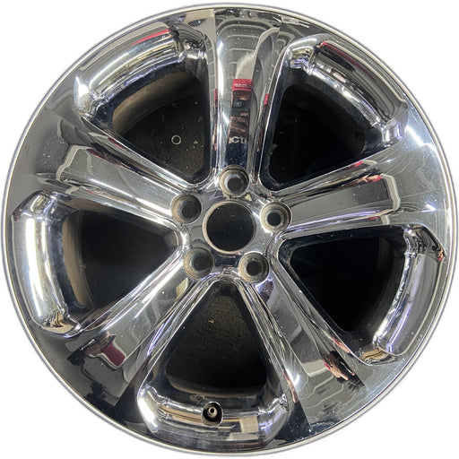 18" CHARGER 11-13 18x7.5, 5 spoke, chrome clad Original OEM Wheel Rim - Front View