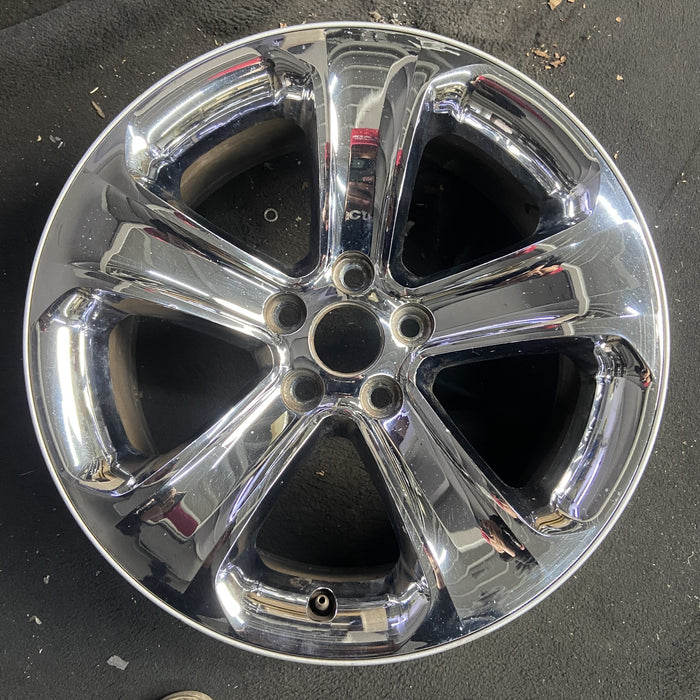 18" CHARGER 11-13 18x7.5, 5 spoke, chrome clad Original OEM Wheel Rim - Angle View