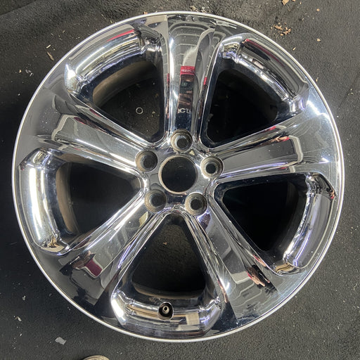 18" CHARGER 11-13 18x7.5, 5 spoke, chrome clad Original OEM Wheel Rim - Angle View