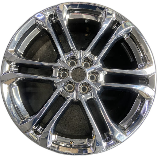 22" ENCLAVE 25 22x8.5, 6 double spoke, chrome Original OEM Wheel Rim - Front View