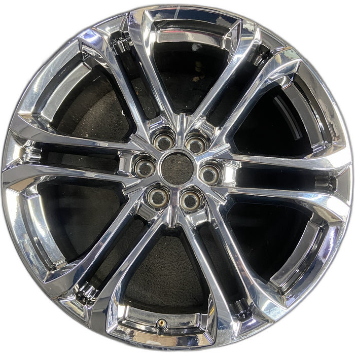22" ENCLAVE 25 22x8.5, 6 double spoke, chrome Original OEM Wheel Rim - Front View