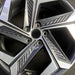 19" TUCSON 22-24 gasoline 19x7.5 alloy 5 split spoke Original OEM Wheel Rim - Angle View