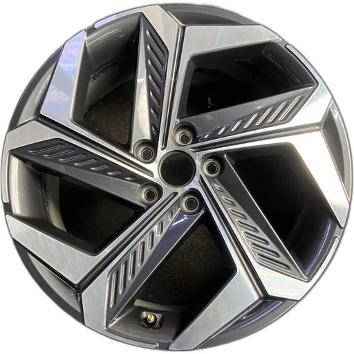 19" TUCSON 22-24 gasoline 19x7.5 alloy 5 split spoke Original OEM Wheel Rim - Front View