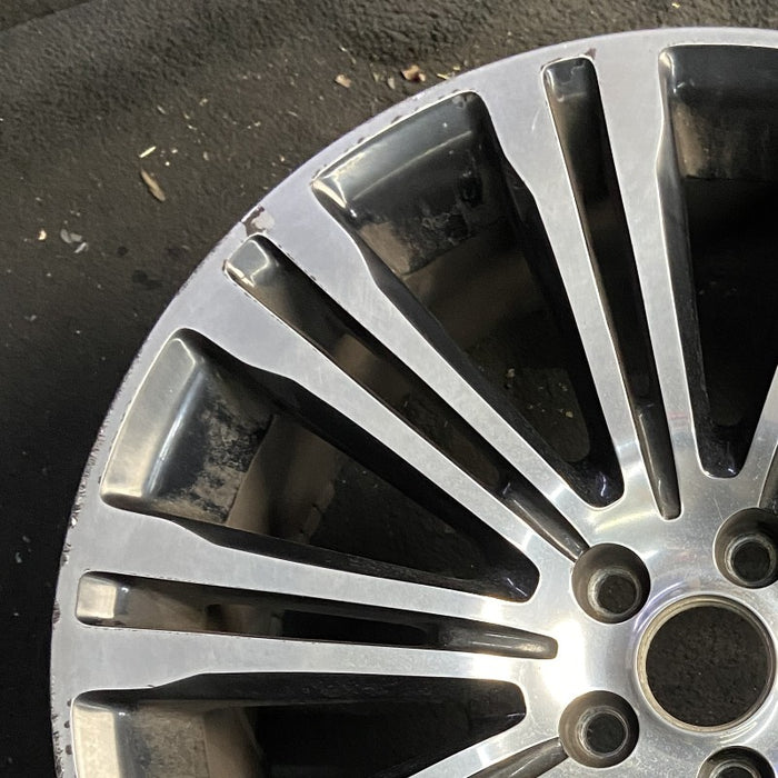 20" 300 11 20x8 alloy 10 double spoke 20 spoke machined face black pockets - Side Profile