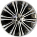 20" 300 11 20x8 alloy 10 double spoke 20 spoke machined face black pockets - Front View