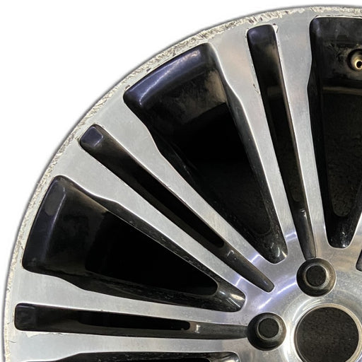 20" 300 11 20x8 alloy 10 double spoke 20 spoke machined face black pockets - Angle View