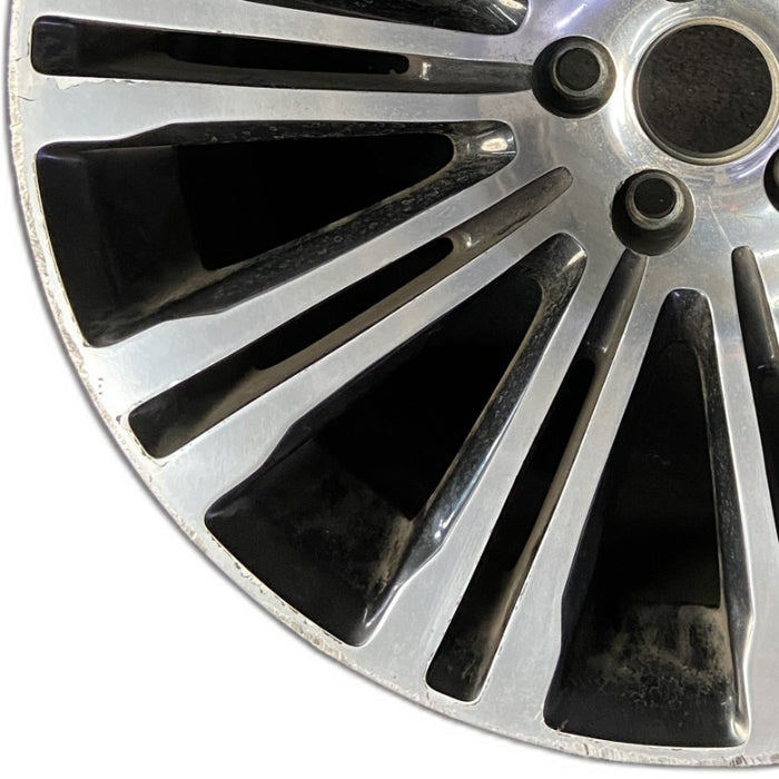 20" 300 11 20x8 alloy 10 double spoke 20 spoke machined face black pockets - Back View