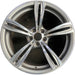 20" BMW M5 12-16 20x9 alloy 5 double spoke frt narrow opening in spoke silver - Front View