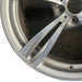 20" BMW M5 12-16 20x9 alloy 5 double spoke frt narrow opening in spoke silver - Back View