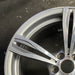 20" BMW M5 12-16 20x9 alloy 5 double spoke frt narrow opening in spoke silver - Side Profile