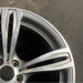 20" BMW M5 12-16 20x9 alloy 5 double spoke frt narrow opening in spoke silver - Close-Up Detail