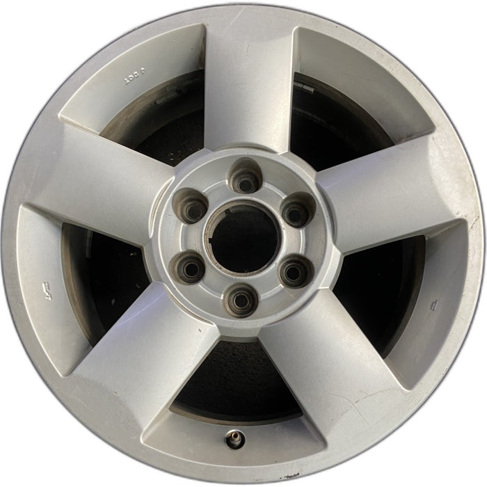 18" ARMADA 04-06 18x8 alloy 5 spoke silver Original OEM Wheel Rim - Front View