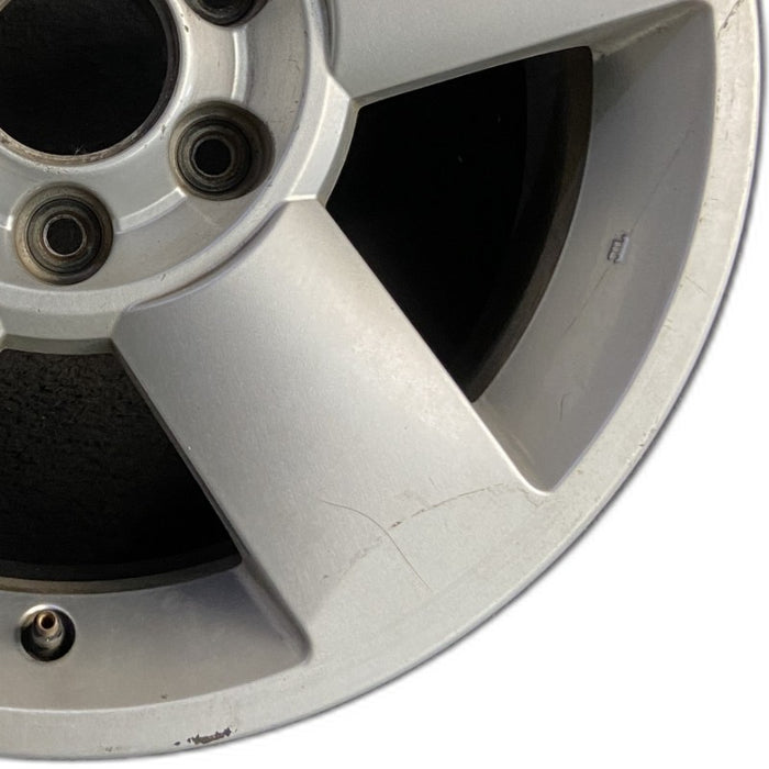 18" ARMADA 04-06 18x8 alloy 5 spoke silver Original OEM Wheel Rim - Close-Up Detail