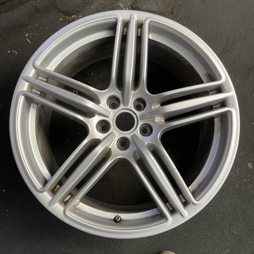 19" PORSCHE MACAN 19 19x8.5 , 5 triple spoke Original OEM Wheel Rim - Angle View