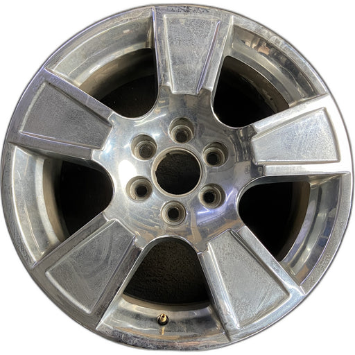 20" AVALANCHE 1500 07-11 20x8.5, 5 spoke, exposed lug nuts, raised edge spoke - Front View