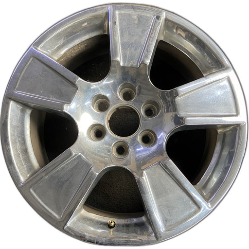 20" AVALANCHE 1500 07-11 20x8.5, 5 spoke, exposed lug nuts, raised edge spoke - Front View