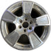 20" AVALANCHE 1500 07-11 20x8.5, 5 spoke, exposed lug nuts, raised edge spoke - Front View