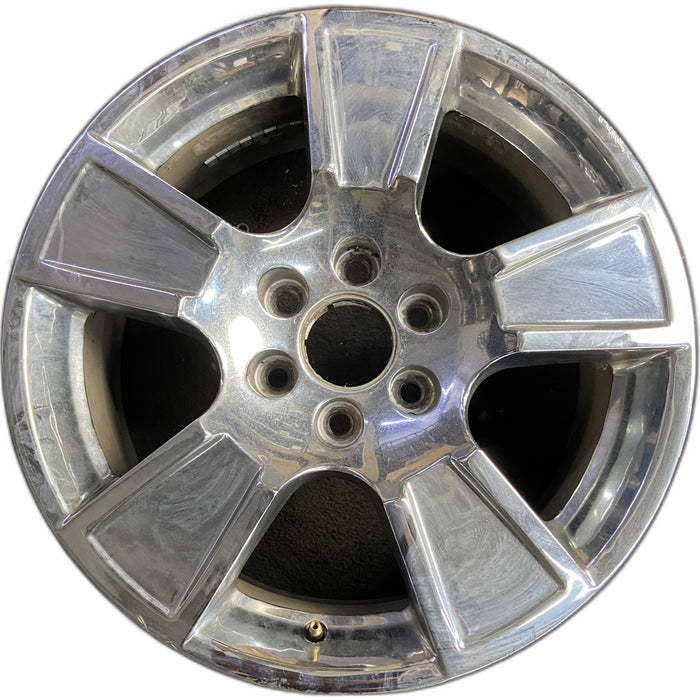 20" AVALANCHE 1500 07-11 20x8.5, 5 spoke, exposed lug nuts, raised edge spoke - Front View