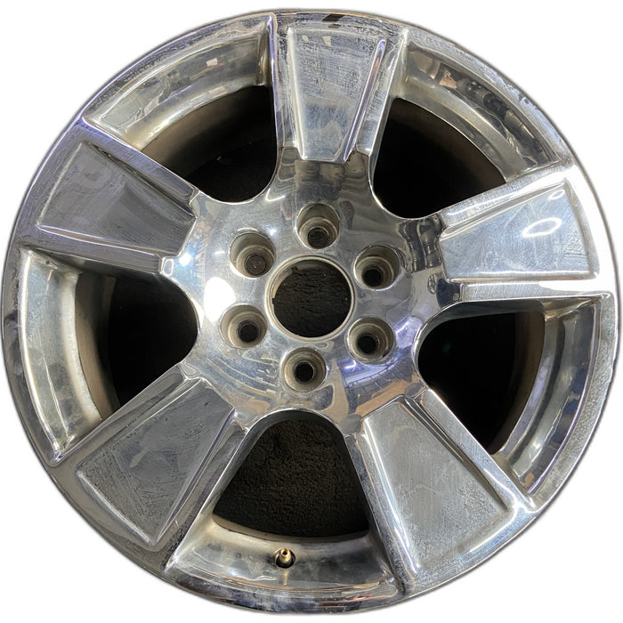 20" AVALANCHE 1500 07-11 20x8.5, 5 spoke, exposed lug nuts, raised edge spoke - Front View