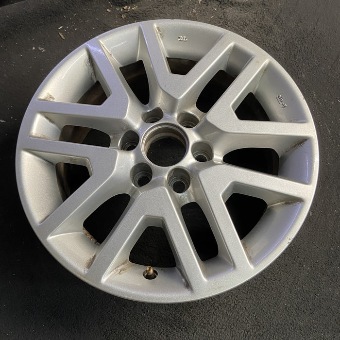 16" FRONTIER 14-21 16x7, alloy , open V spoke Original OEM Wheel Rim - Side Profile