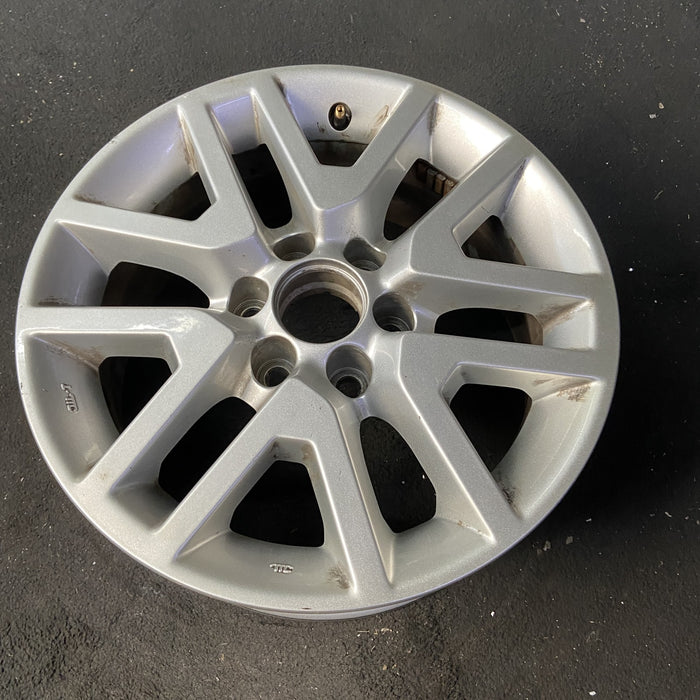16" FRONTIER 14-21 16x7, alloy , open V spoke Original OEM Wheel Rim - Close-Up Detail