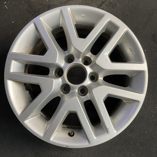 16" FRONTIER 14-21 16x7, alloy , open V spoke Original OEM Wheel Rim - Angle View
