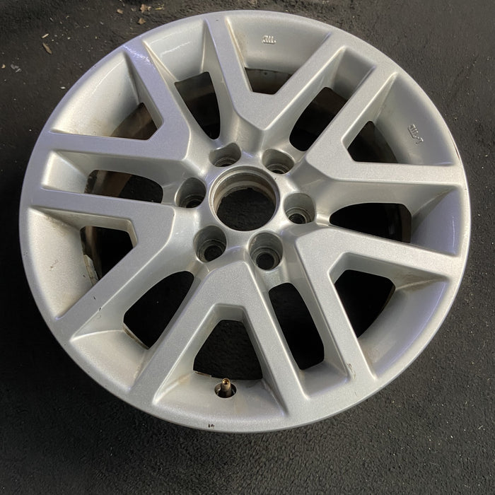 16" FRONTIER 14-21 16x7, alloy , open V spoke Original OEM Wheel Rim - Side Profile