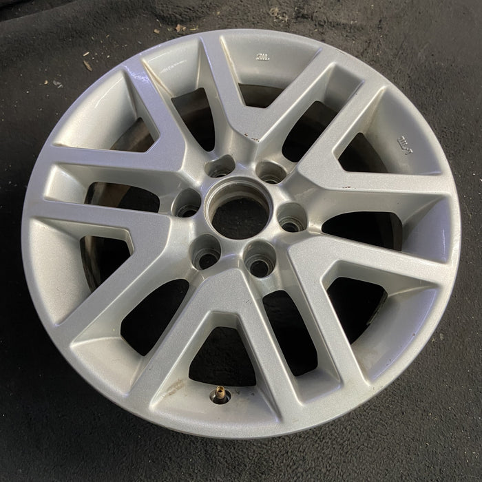 16" FRONTIER 14-21 16x7, alloy , open V spoke Original OEM Wheel Rim - Side Profile