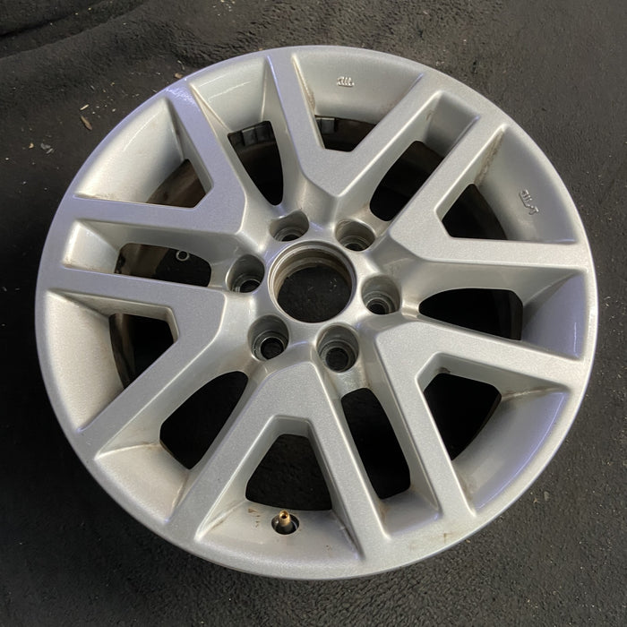 16" FRONTIER 14-21 16x7, alloy , open V spoke Original OEM Wheel Rim - Side Profile