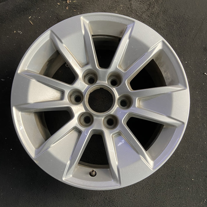 17" SIERRA 1500 PICKUP 19 , 17x8, alloy Original OEM Wheel Rim - Angle View